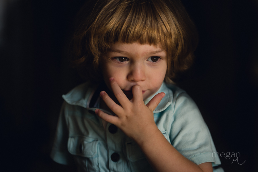 Portrait of toddler in natural light