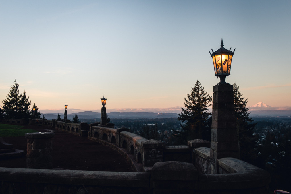 mt hood view from rocky butte in portland oregon by megan cieloha