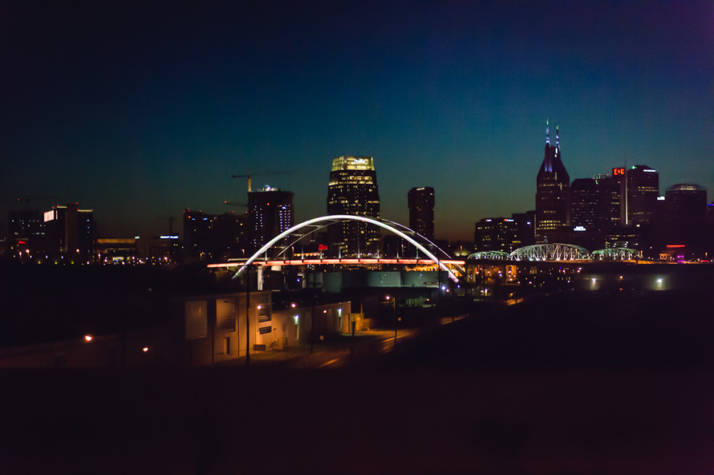 picture of nashville skyline at night by megan cieloha